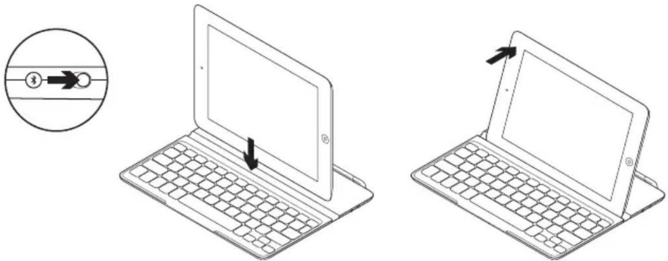LOGITECH Ultrathin Keyboard Cove - Configuración del producto - 1