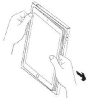 LOGITECH BLOK - Retrait de l'iPad de la coque de protection - 3