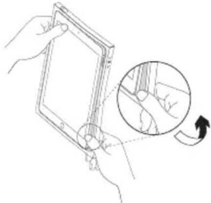 LOGITECH BLOK - Retrait de l'iPad de la coque de protection - 2