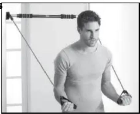 CRIVIT IAN 68827 - Renforcement de la musculature au niveau des triceps Attention ! Veuillez respecter la longueur maximale d'étéirement - 1
