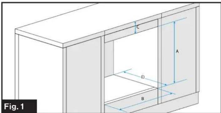 Furrion FTRD22LASS - Instructions de découpe de l'armoire - 1