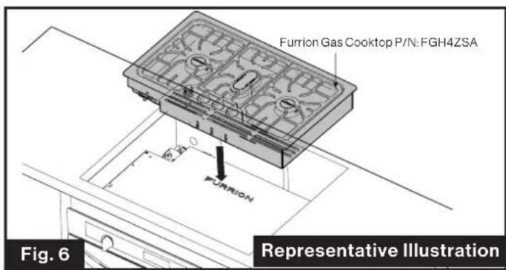Furrion FTRD22LASS - Cooktop Installation (Optional) (Fig. 6) - 1
