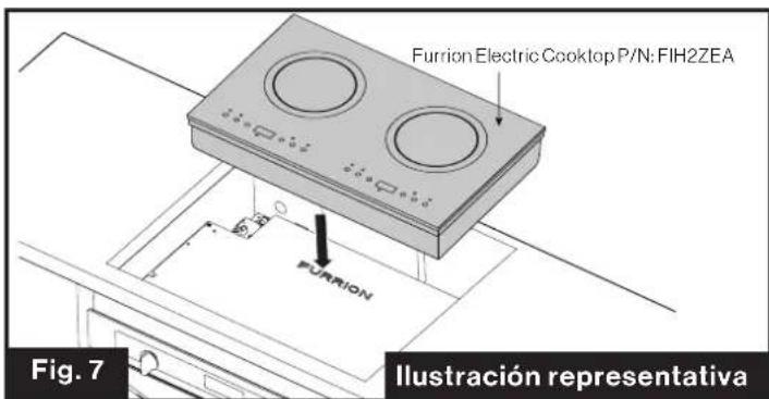 Furrion FTRD22LASS - Instalación del anafe (opcional) (Fig. 7) - 1