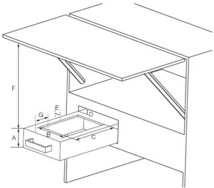 Furrion FGL202ASS - Cut Out Dimensions & Clearance - 1