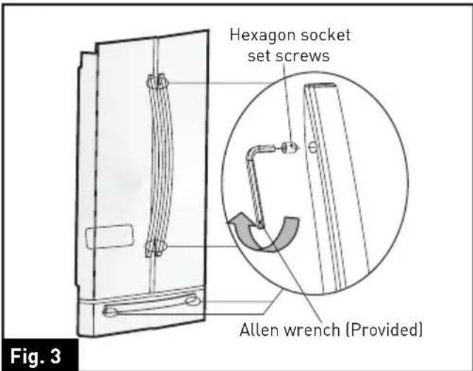 Furrion FCR20ACAFASS - Fixing the door handle - 1