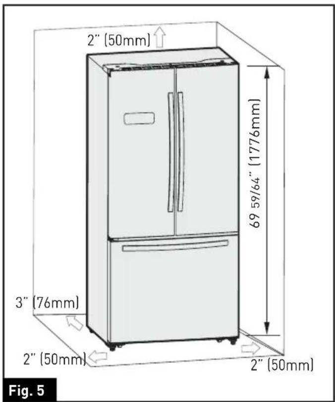 Furrion FCR20ACAFASS - Ventilación del dispositivo - 1