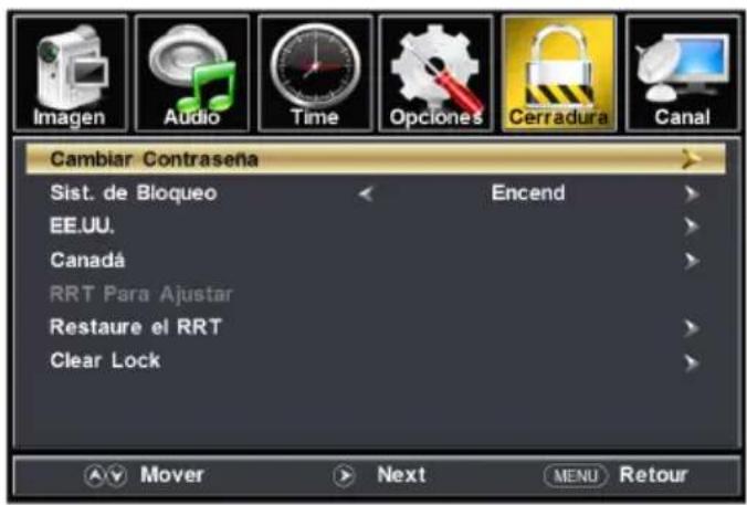 Furrion FDUS50M7A - Ajustes debloqueo - 2