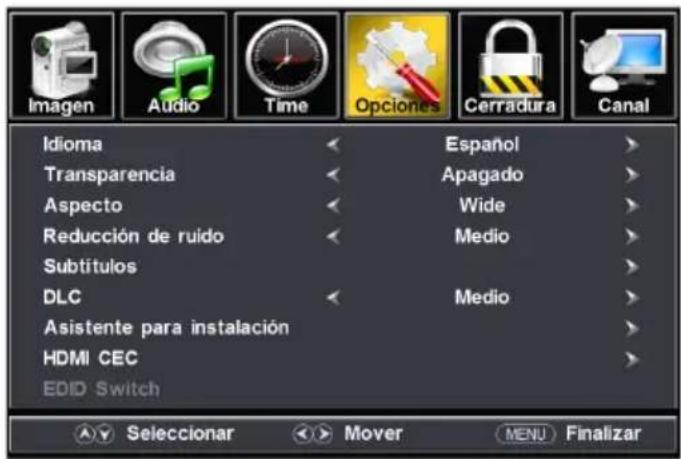 Furrion FDUS50M7A - Ajustes de configuración general - 1