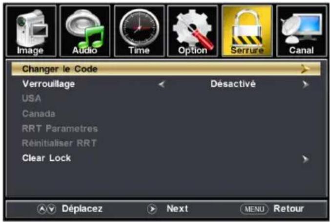 Furrion FDUS50M7A - Réglage du verrouillage - 2