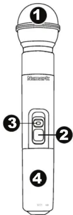 NUMARK WS100 - Trasmettitore del microfono - 1