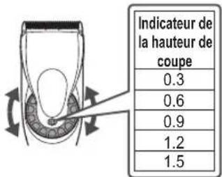 PANASONIC ERDGP86 - Réglage de la hauteur de coupe - 1