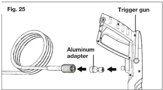 Sun Joe SPX2598ELT - Using the High-Pressure Hose Adapter Kit - 4
