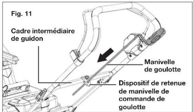 Snow Joe 24VX220SBCT - Assemblage de la manivelle de commande de goulotte - 1