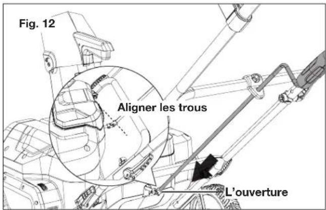 Snow Joe 24VX220SBCT - Assemblage de la manivelle de commande de goulotte - 2