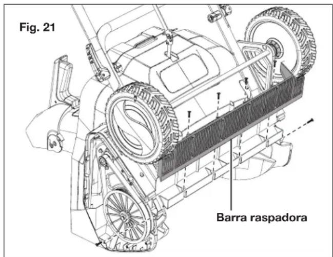 Snow Joe 24VX220SBCT - Reemplazo de la barra raspadora - 2