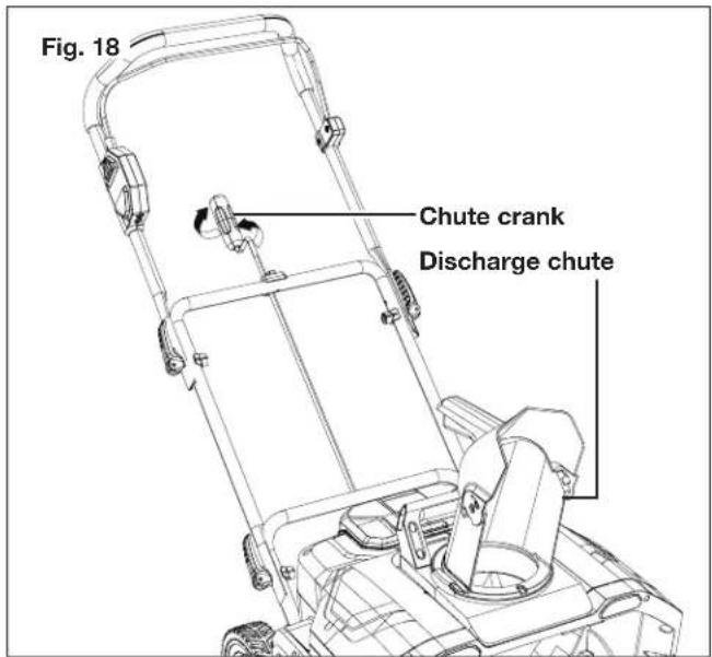 Snow Joe 24VX220SBCT - Changing Throw Direction and Throw Height - 2