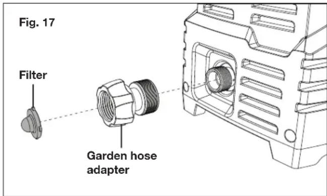 Sun Joe SPX1050 - Clean the Adapter Filter and the Nozzle - 1