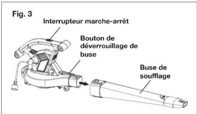 Sun Joe SBJ606EGASJB - Assemblage en mode souffleur - 3