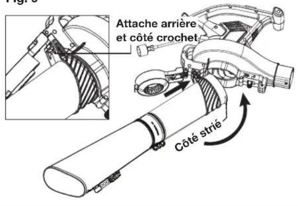 Sun Joe SBJ606EGASJB - Assemblage en mode aspiro/broyeur - 3