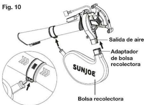 Sun Joe SBJ606EGASJB - Ensamblado como aspiradora/ trituradora - 4
