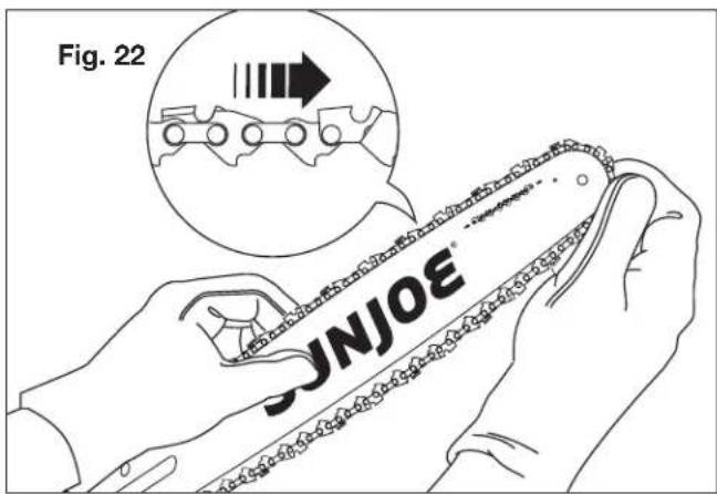 Sun Joe 24VX2CS16MAX - Remplacement du guide-chaîne et de la chaîne - 4