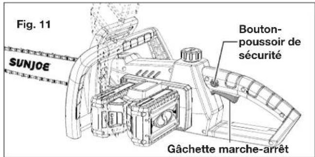 Sun Joe 24VX2CS16MAX - Démarrage et arrêt - 3