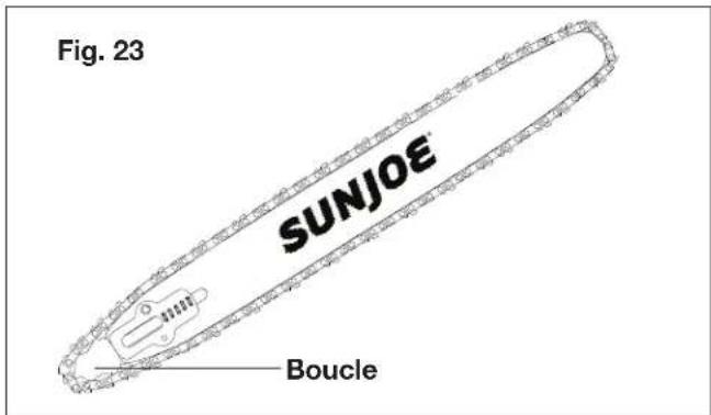 Sun Joe 24VX2CS16MAX - Remplacement du guide-chaîne et de la chaîne - 6