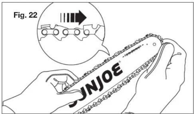 Sun Joe 24VX2CS16MAX - Replacing the Guide Bar and Chain - 4