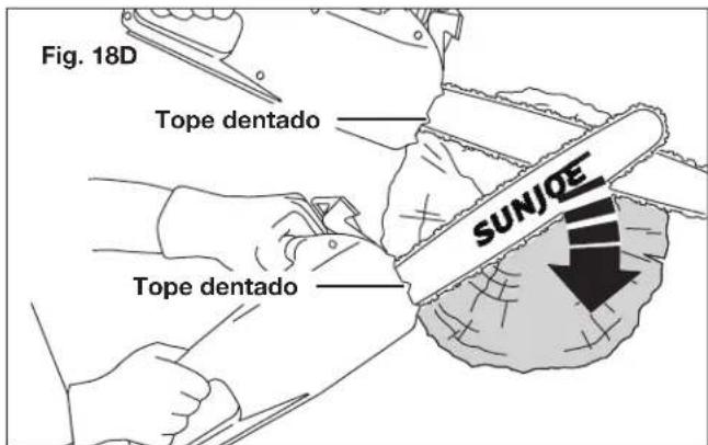 Sun Joe 24VX2CS16MAX - - Leñado de un tronco - 4