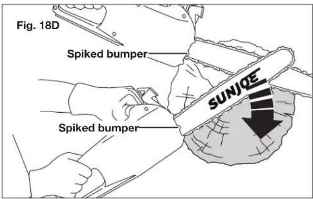 Sun Joe 24VX2CS16MAX - - Bucking a log - 4