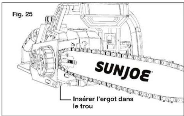 Sun Joe 24VX2CS16MAX - Remplacement du guide-chaîne et de la chaîne - 5