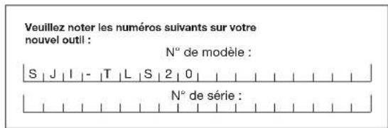 Aqua Joe SJITLS20 - Numéros de modèle et de série - 1