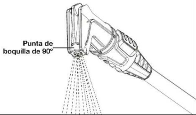 Sun Joe SPX2004SJG - Uso de la boquilla en ángulo de 90° - 1