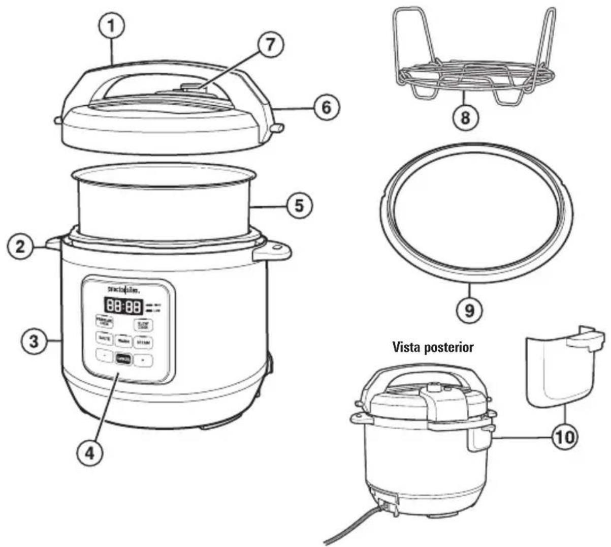 PROCTOR SILEX 34503 - Piezas y características - 1