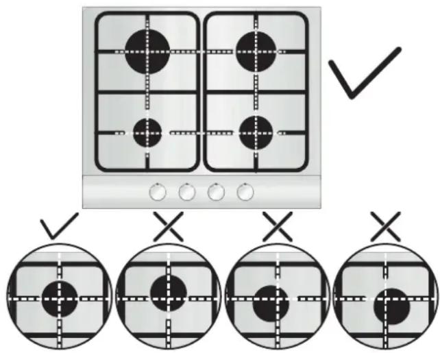 CANDY CHG6BF4WPXW - USO DEL PIANO - ISTRUZIONI UTENTE - 1