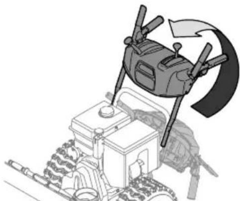 TROY-BILT Arctic Storm 3010 XP - MONTAJE DE LA MANIJA - 4
