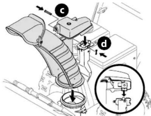 TROY-BILT Arctic Storm 3010 XP - OVERHEAD CHUTE ROTATION CONTROL W/ MANUAL PITCH - 4