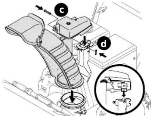 TROY-BILT Storm 2425 - OVERHEAD CHUTE ROTATION CONTROL W/ MANUAL PITCH - 4