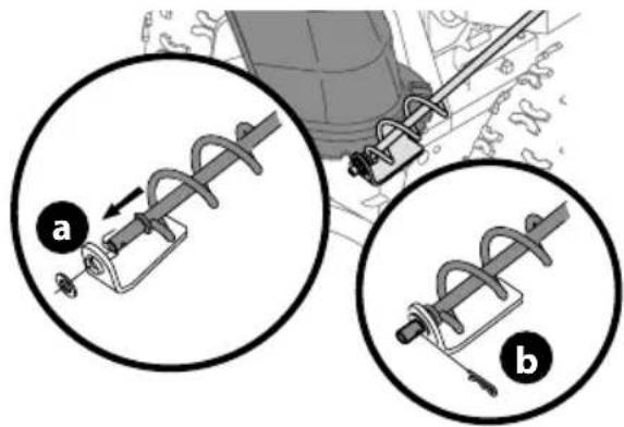 TROY-BILT Storm 2425 - SIDE MOUNTED CHUTE ROTATION CONTROL W/ MANUAL PITCH - 4