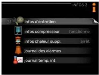 Nibe VVM 225 - Sous-menus - 1