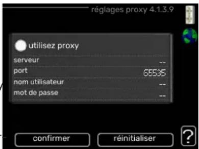 Nibe VVM 225 - MENU 4.1.3.9 - RÉGLAGES PROXY - 1