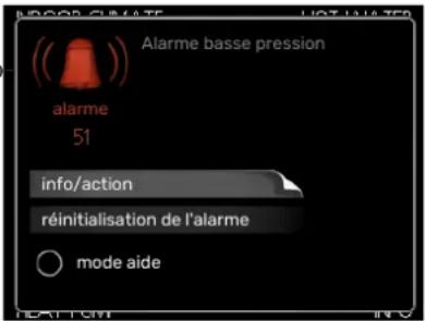 Nibe VVM 225 - Gestion des alarmes - 1