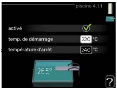 Nibe VVM 225 - température d'arrêt - 1