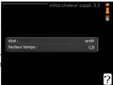 Nibe VVM 225 - MENU 3.3 - INFOS CHALEUR SUPPL. - 1