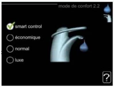 Nibe VVM 225 - MENU 2.2 - MODE DE CONFORT - 1