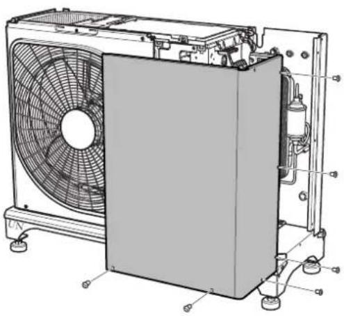 Nibe F20408 - Retrait du panneau avant - 1