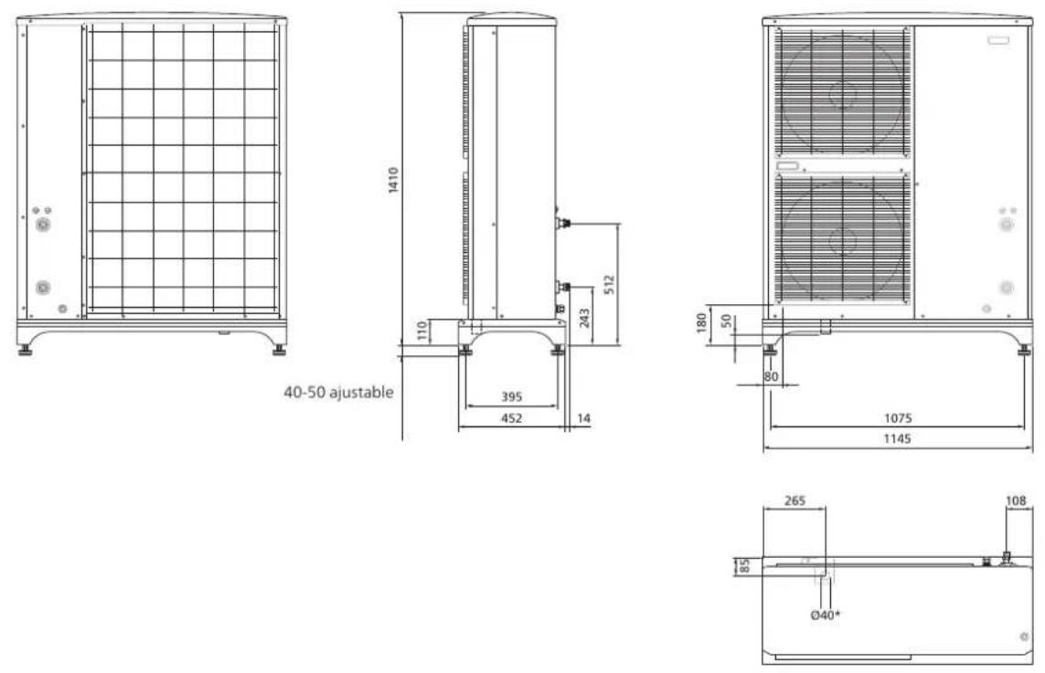 Nibe F20408 - Dimensions et plans d'implantation - 4