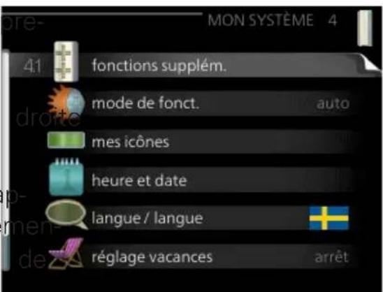 Nibe VVM 310 - Sous-menus - 1