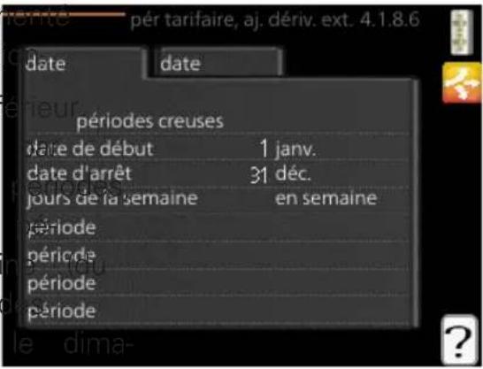 Nibe VVM 310 - PÉRIODES TARIFAIRES, ÉLECTRICITÉ - 2