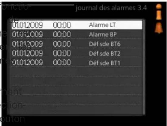 Nibe VVM 310 - JOURNAL DES ALARMES - 1
